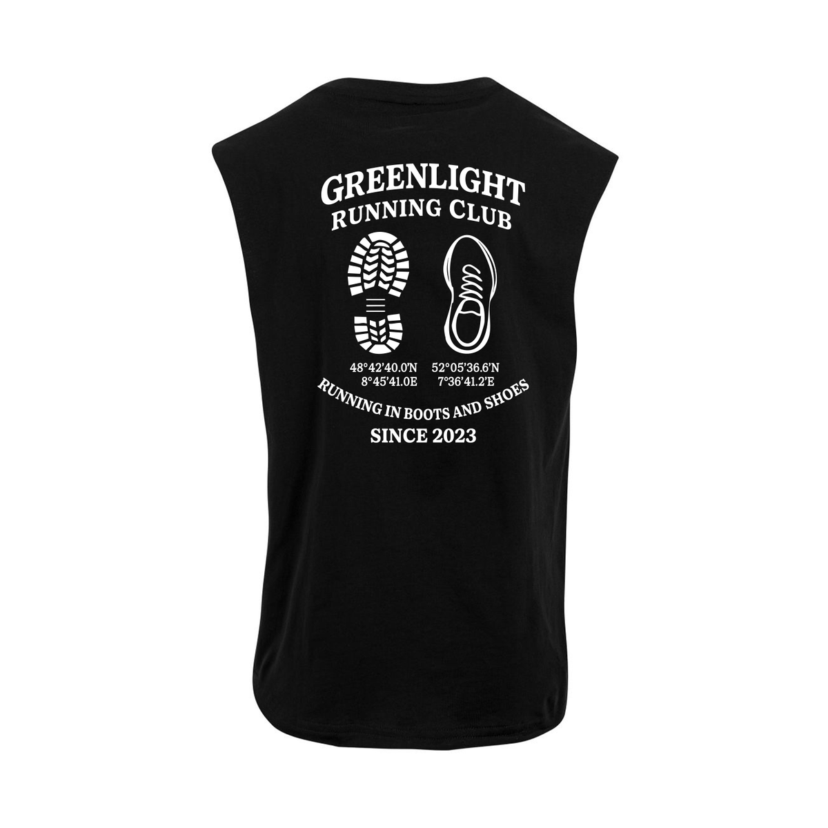 Greenlight Fitness Ärmelloses T-Shirt - "Running Club"