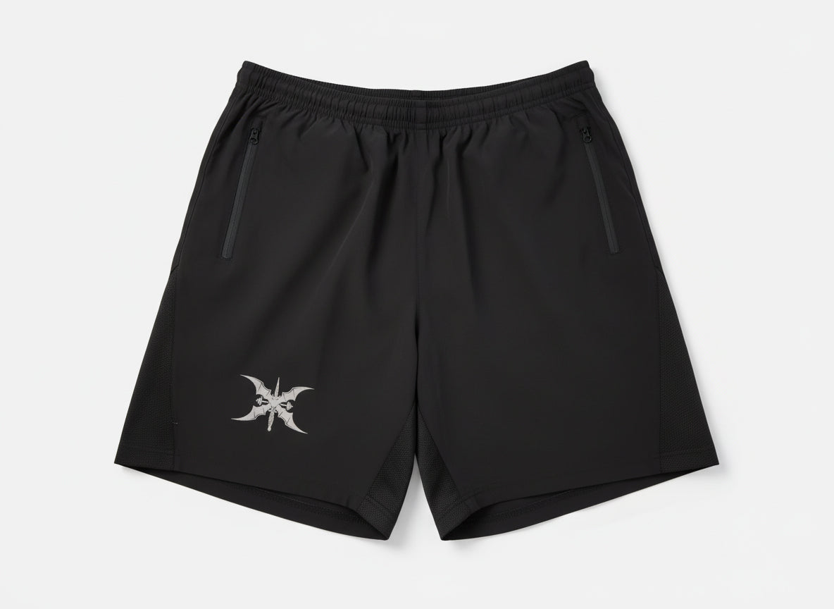 Greenlight Fitness Shorts - Schwarz / Weiß