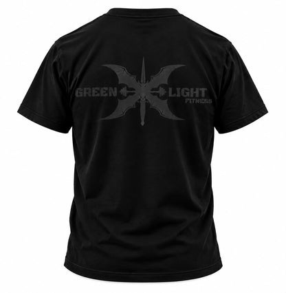 Greenlight Fitness T-Shirt –  Schwarz / Schwarz
