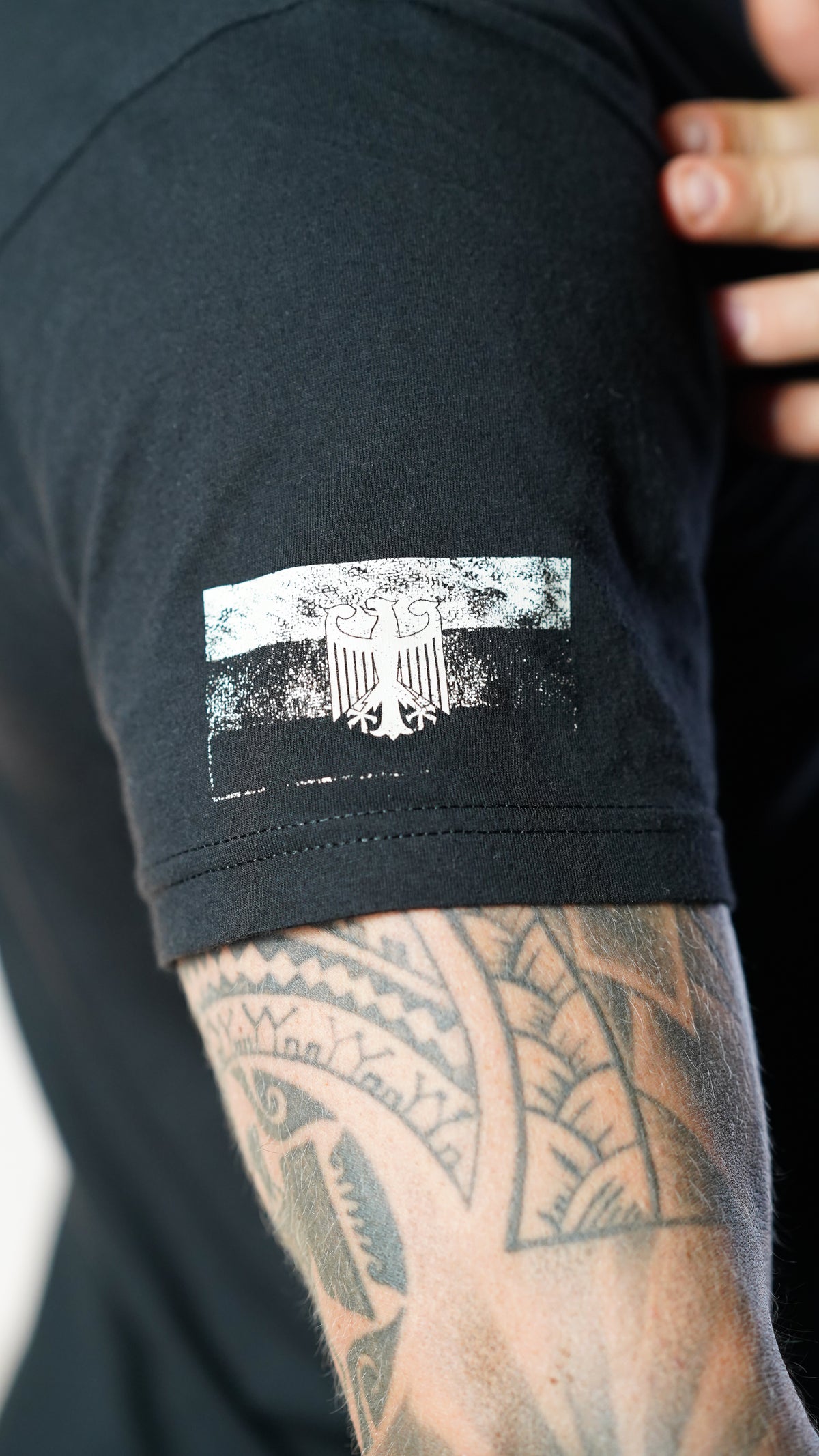 Greenlight Fitness T-Shirt – Schwarz / Tarnmuster