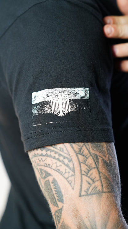 Greenlight Fitness T-Shirt – Schwarz / Tarnmuster