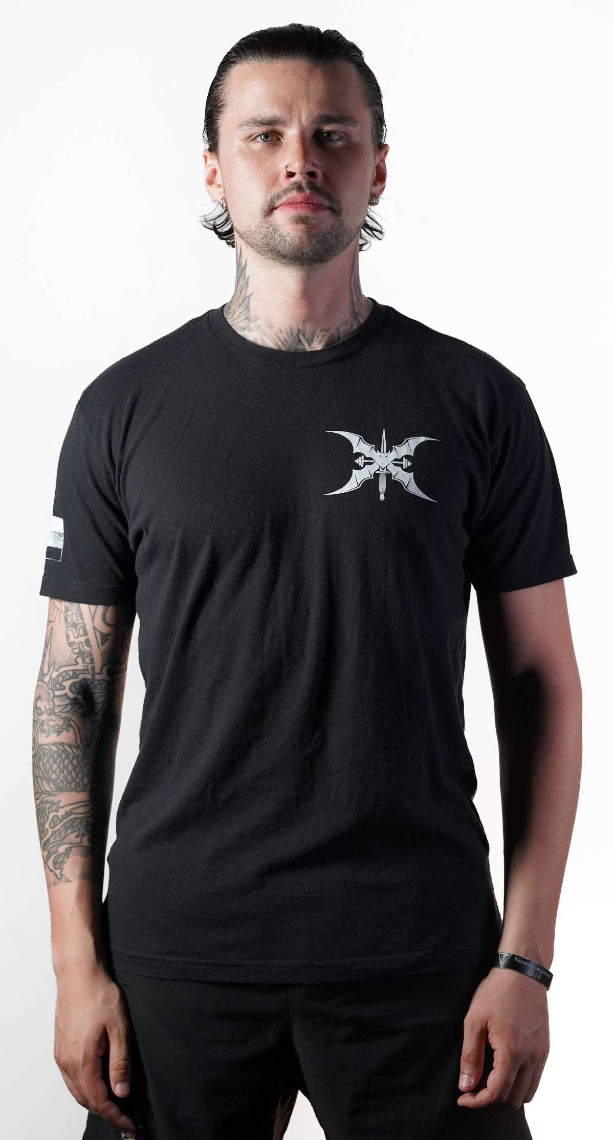 Greenlight Fitness T-Shirt – Schwarz / Weiß