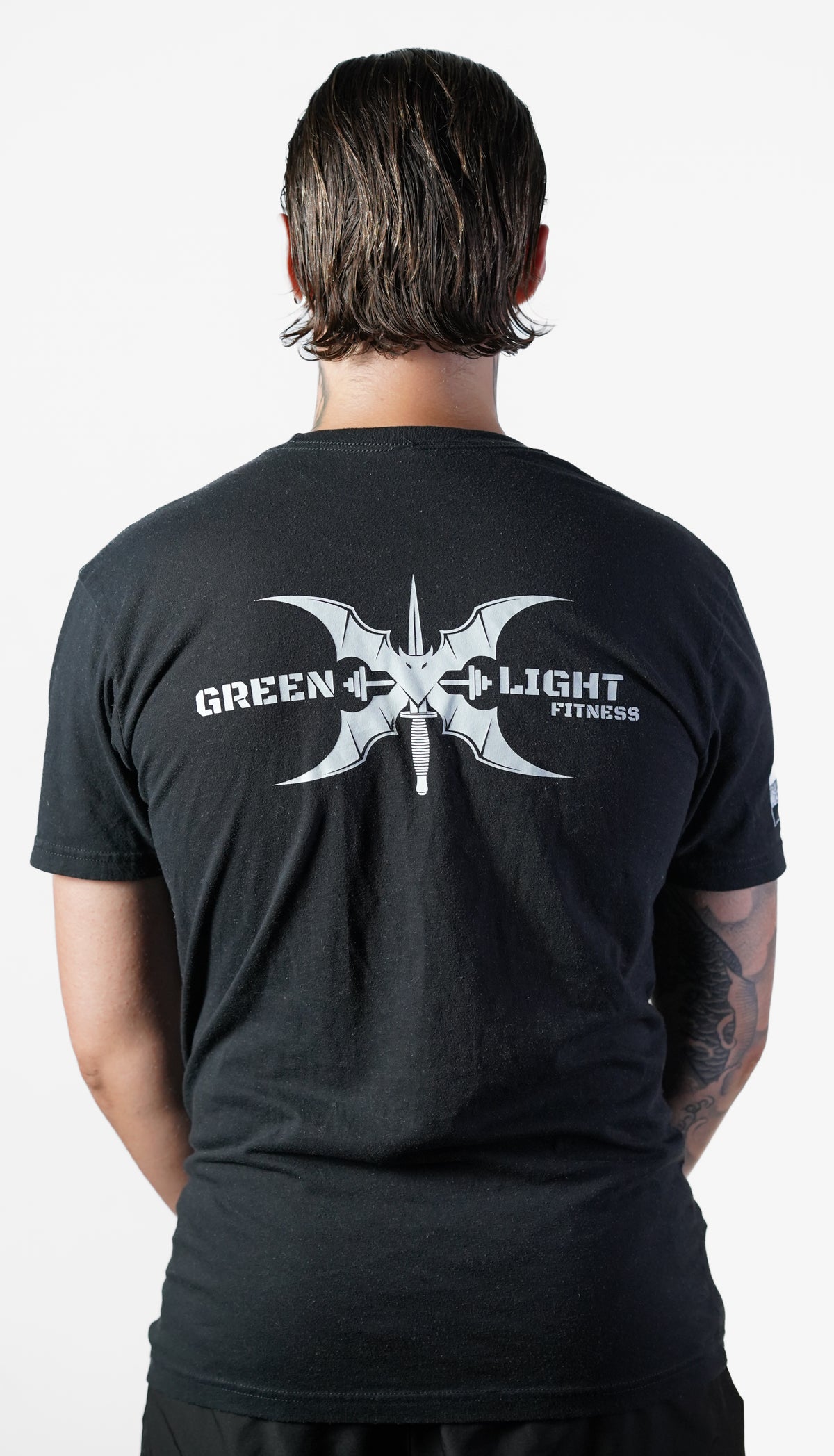 Greenlight Fitness T-Shirt – Schwarz / Weiß