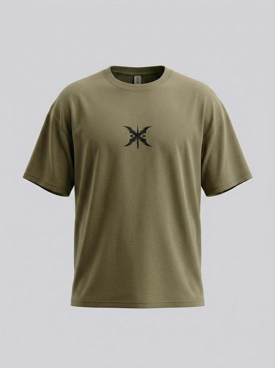 Greenlight Fitness Oversize Operator Shirt - Oliv / Schwarz