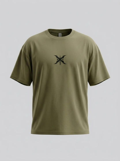 Greenlight Fitness Oversize Operator Shirt - Oliv / Schwarz