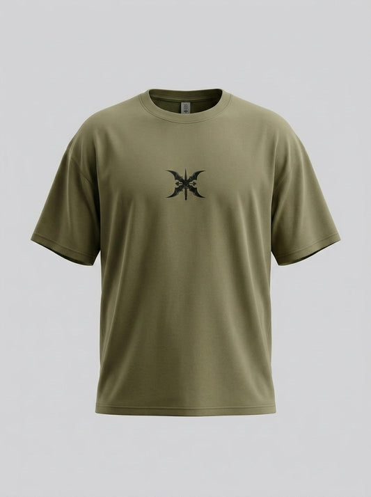 Greenlight Fitness Oversize Operator Shirt - Oliv / Schwarz