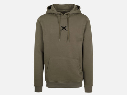 Greenlight Fitness Hoodie - Oliv / Schwarz