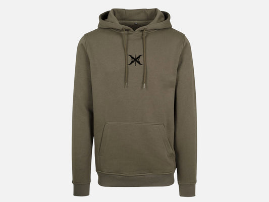Greenlight Fitness Hoodie - Oliv / Schwarz