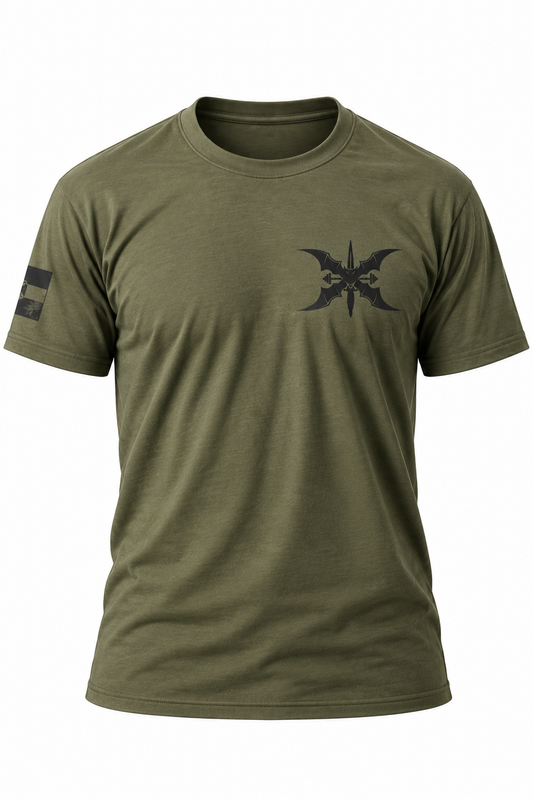 Greenlight Fitness T-Shirt  – Oliv / Schwarz