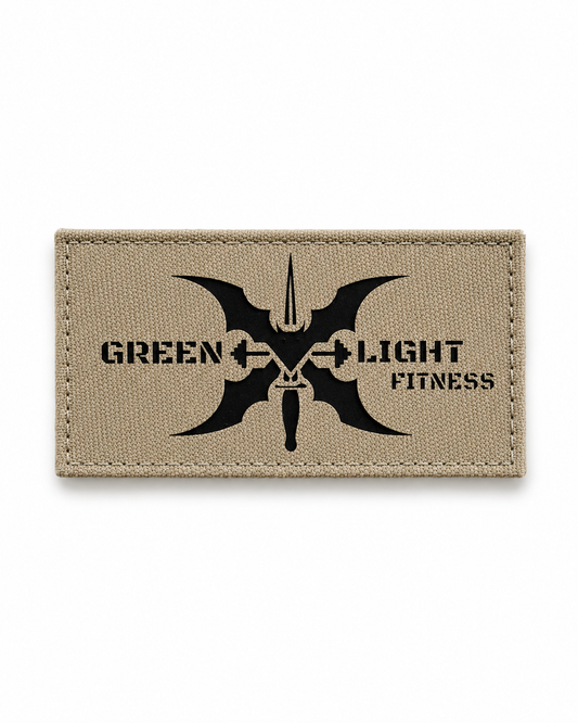 Greenlight Fitness IR Lasercut Patch - Sand / Schwarz
