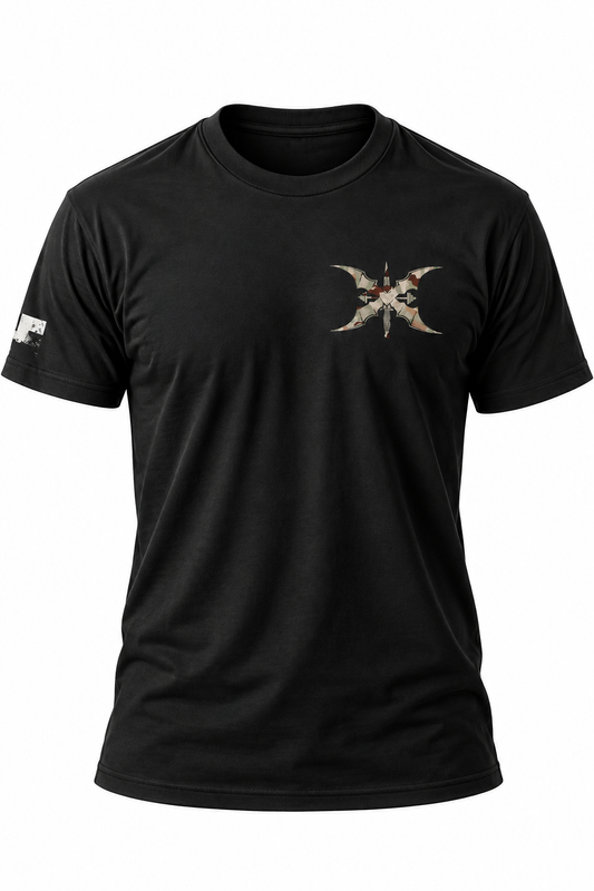 Greenlight Fitness T-Shirt – Schwarz / Multicam