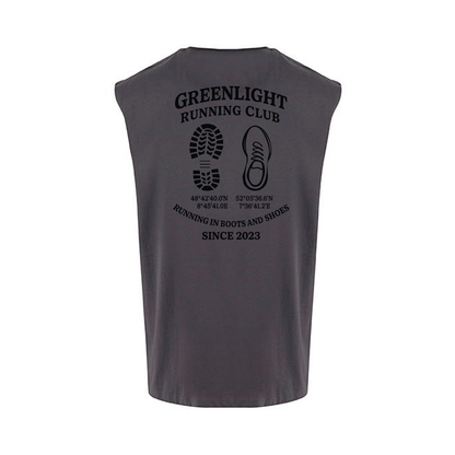 Greenlight Fitness Ärmelloses T-Shirt - "Running Club"